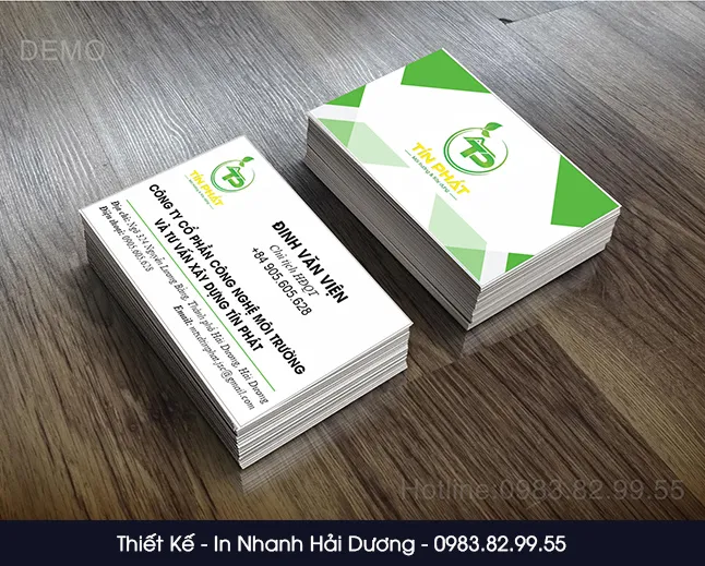 Mẫu Card Visit lĩnh vực xây dựng, Môi trường tại Hải Dương